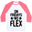Virgin Teez  Baseball Tee Unisex Classic Baseball Tee / x-small / White/Neon Pink ON FRIDAYS WE FLEX UNISEX CLASSIC BASEBALL TEE