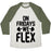 Virgin Teez  Baseball Tee Unisex Tri-Blend Baseball Tee / small / Oatmeal / Moss ON FRIDAYS WE FLEX UNISEX TRI-BLEND BASEBALL TEE