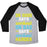 Virgin Teez  Baseball Tee Unisex Tri-Blend Baseball Tee / small / Athletic Gray / Black ON GOOD DAYS WORKOUT UNISEX TRI-BLEND BASEBALL TEE