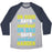 Virgin Teez  Baseball Tee Unisex Tri-Blend Baseball Tee / small / Athletic Gray / Navy ON GOOD DAYS WORKOUT UNISEX TRI-BLEND BASEBALL TEE