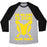 Virgin Teez  Baseball Tee Unisex Tri-Blend Baseball Tee / small / Athletic Gray / Black ON MY WAY TO STEAL HOME PLATE UNISEX TRI-BLEND BASEBALL TEE