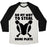 Virgin Teez  Baseball Tee Unisex Tri-Blend Baseball Tee / small / Oatmeal / Black ON MY WAY TO STEAL HOME PLATE UNISEX TRI-BLEND BASEBALL TEE