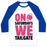 Virgin Teez  Baseball Tee Unisex Classic Baseball Tee / x-small / White/Blue ON SATURDAYS WE TAILGATE UNISEX CLASSIC BASEBALL TEE
