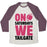Virgin Teez  Baseball Tee Unisex Tri-Blend Baseball Tee / small / Oatmeal / Maroon ON SATURDAYS WE TAILGATE UNISEX TRI-BLEND BASEBALL TEE