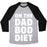 Virgin Teez  Baseball Tee Unisex Tri-Blend Baseball Tee / small / Athletic Gray / Black ON THE DAD BOD DIET UNISEX TRI-BLEND BASEBALL TEE