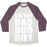 Virgin Teez  Baseball Tee Unisex Tri-Blend Baseball Tee / small / Oatmeal / Maroon ON THE DAD BOD DIET UNISEX TRI-BLEND BASEBALL TEE