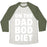 Virgin Teez  Baseball Tee Unisex Tri-Blend Baseball Tee / small / Oatmeal / Moss ON THE DAD BOD DIET UNISEX TRI-BLEND BASEBALL TEE