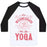 Virgin Teez  Baseball Tee Unisex Classic Baseball Tee / x-small / White/Black ON WEDNESDAY WE DO YOGA UNISEX CLASSIC BASEBALL TEE