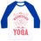 Virgin Teez  Baseball Tee Unisex Classic Baseball Tee / x-small / White/Blue ON WEDNESDAY WE DO YOGA UNISEX CLASSIC BASEBALL TEE
