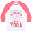 Virgin Teez  Baseball Tee Unisex Classic Baseball Tee / x-small / White/Neon Pink ON WEDNESDAY WE DO YOGA UNISEX CLASSIC BASEBALL TEE