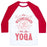 Virgin Teez  Baseball Tee Unisex Classic Baseball Tee / x-small / White/Red ON WEDNESDAY WE DO YOGA UNISEX CLASSIC BASEBALL TEE