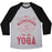 Virgin Teez  Baseball Tee Unisex Tri-Blend Baseball Tee / small / Athletic Gray / Black ON WEDNESDAY WE DO YOGA UNISEX TRI-BLEND BASEBALL TEE