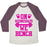 Virgin Teez  Baseball Tee Unisex Tri-Blend Baseball Tee / small / Oatmeal / Maroon ON WEDNESDAYS WE BENCH UNISEX TRI-BLEND BASEBALL TEE