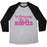Virgin Teez  Baseball Tee Unisex Tri-Blend Baseball Tee / small / Athletic Gray / Black ON WEDNESDAYS WE DO BURPEES UNISEX TRI-BLEND BASEBALL TEE