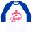Virgin Teez  Baseball Tee Unisex Classic Baseball Tee / x-small / White/Blue ON WEDNESDAYS WE LUNGE! UNISEX CLASSIC BASEBALL TEE