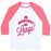 Virgin Teez  Baseball Tee Unisex Classic Baseball Tee / x-small / White/Neon Pink ON WEDNESDAYS WE LUNGE! UNISEX CLASSIC BASEBALL TEE