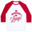 Virgin Teez  Baseball Tee Unisex Classic Baseball Tee / x-small / White/Red ON WEDNESDAYS WE LUNGE! UNISEX CLASSIC BASEBALL TEE