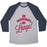 Virgin Teez  Baseball Tee Unisex Tri-Blend Baseball Tee / small / Athletic Gray / Navy ON WEDNESDAYS WE LUNGE! UNISEX TRI-BLEND BASEBALL TEE