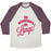Virgin Teez  Baseball Tee Unisex Tri-Blend Baseball Tee / small / Oatmeal / Maroon ON WEDNESDAYS WE LUNGE! UNISEX TRI-BLEND BASEBALL TEE