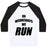 Virgin Teez  Baseball Tee Unisex Classic Baseball Tee / x-small / White/Black ON WEDNESDAYS WE RUN UNISEX CLASSIC BASEBALL TEE