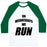 Virgin Teez  Baseball Tee Unisex Classic Baseball Tee / x-small / White/Dark Green ON WEDNESDAYS WE RUN UNISEX CLASSIC BASEBALL TEE