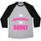 Virgin Teez  Baseball Tee Unisex Tri-Blend Baseball Tee / small / Athletic Gray / Black ON WEDNESDAYS WE SQUAT UNISEX TRI-BLEND BASEBALL TEE