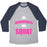 Virgin Teez  Baseball Tee Unisex Tri-Blend Baseball Tee / small / Athletic Gray / Navy ON WEDNESDAYS WE SQUAT UNISEX TRI-BLEND BASEBALL TEE