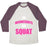 Virgin Teez  Baseball Tee Unisex Tri-Blend Baseball Tee / small / Oatmeal / Maroon ON WEDNESDAYS WE SQUAT UNISEX TRI-BLEND BASEBALL TEE