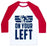 Virgin Teez  Baseball Tee Unisex Classic Baseball Tee / x-small / White/Red ON YOUR LEFT (RUNNING QUOTE) UNISEX CLASSIC BASEBALL TEE