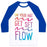 Virgin Teez  Baseball Tee Unisex Classic Baseball Tee / x-small / White/Blue ON YOUR MAT GET SET FLOW YOGA UNISEX CLASSIC BASEBALL TEE