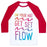 Virgin Teez  Baseball Tee Unisex Classic Baseball Tee / x-small / White/Red ON YOUR MAT GET SET FLOW YOGA UNISEX CLASSIC BASEBALL TEE