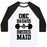 Virgin Teez  Baseball Tee Unisex Classic Baseball Tee / x-small / White/Black ONE BADASS BRIDESMAID UNISEX CLASSIC BASEBALL TEE