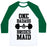 Virgin Teez  Baseball Tee Unisex Classic Baseball Tee / x-small / White/Dark Green ONE BADASS BRIDESMAID UNISEX CLASSIC BASEBALL TEE