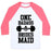 Virgin Teez  Baseball Tee Unisex Classic Baseball Tee / x-small / White/Neon Pink ONE BADASS BRIDESMAID UNISEX CLASSIC BASEBALL TEE