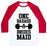 Virgin Teez  Baseball Tee Unisex Classic Baseball Tee / x-small / White/Red ONE BADASS BRIDESMAID UNISEX CLASSIC BASEBALL TEE
