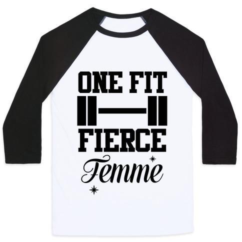 Virgin Teez  Baseball Tee Unisex Classic Baseball Tee / x-small / White/Black ONE FIT FIERCE FEMME UNISEX CLASSIC BASEBALL TEE