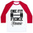 Virgin Teez  Baseball Tee Unisex Classic Baseball Tee / x-small / White/Red ONE FIT FIERCE FEMME UNISEX CLASSIC BASEBALL TEE
