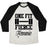 Virgin Teez  Baseball Tee Unisex Tri-Blend Baseball Tee / small / Oatmeal / Black ONE FIT FIERCE FEMME UNISEX TRI-BLEND BASEBALL TEE