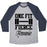 Virgin Teez  Baseball Tee Unisex Tri-Blend Baseball Tee / small / Athletic Gray / Navy ONE FIT FIERCE FEMME UNISEX TRI-BLEND BASEBALL TEE