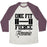 Virgin Teez  Baseball Tee Unisex Tri-Blend Baseball Tee / small / Oatmeal / Maroon ONE FIT FIERCE FEMME UNISEX TRI-BLEND BASEBALL TEE
