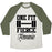 Virgin Teez  Baseball Tee Unisex Tri-Blend Baseball Tee / small / Oatmeal / Moss ONE FIT FIERCE FEMME UNISEX TRI-BLEND BASEBALL TEE