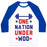 Virgin Teez  Baseball Tee Unisex Classic Baseball Tee / x-small / White/Blue ONE NATION UNDER WOD UNISEX CLASSIC BASEBALL TEE