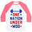 Virgin Teez  Baseball Tee Unisex Classic Baseball Tee / x-small / White/Neon Pink ONE NATION UNDER WOD UNISEX CLASSIC BASEBALL TEE
