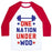 Virgin Teez  Baseball Tee Unisex Classic Baseball Tee / x-small / White/Red ONE NATION UNDER WOD UNISEX CLASSIC BASEBALL TEE