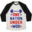 Virgin Teez  Baseball Tee Unisex Tri-Blend Baseball Tee / small / Oatmeal / Black ONE NATION UNDER WOD UNISEX TRI-BLEND BASEBALL TEE