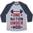 Virgin Teez  Baseball Tee Unisex Tri-Blend Baseball Tee / small / Athletic Gray / Navy ONE NATION UNDER WOD UNISEX TRI-BLEND BASEBALL TEE