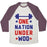 Virgin Teez  Baseball Tee Unisex Tri-Blend Baseball Tee / small / Oatmeal / Maroon ONE NATION UNDER WOD UNISEX TRI-BLEND BASEBALL TEE