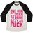 Virgin Teez  Baseball Tee Unisex Tri-Blend Baseball Tee / small / Oatmeal / Black ONE RUN CLOSER TO BEING SEXY AS F*** UNISEX TRI-BLEND BASEBALL TEE