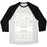 Virgin Teez  Baseball Tee Unisex Tri-Blend Baseball Tee / small / Oatmeal / Black ONE SMALL REP FOR MAN ONE GIANT LIFT FOR MANKIND LIFTING QUOTE PARODY WHITE PRINT UNISEX TRI-BLEND BASEBALL TEE