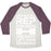 Virgin Teez  Baseball Tee Unisex Tri-Blend Baseball Tee / small / Oatmeal / Maroon ONE SMALL REP FOR MAN ONE GIANT LIFT FOR MANKIND LIFTING QUOTE PARODY WHITE PRINT UNISEX TRI-BLEND BASEBALL TEE